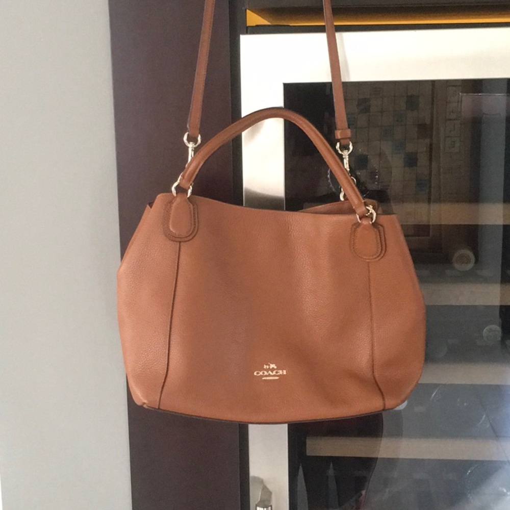 Coach purse brown leather